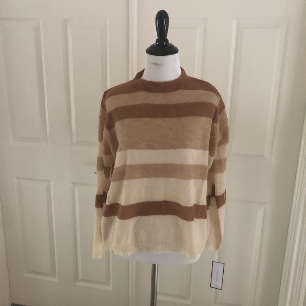 Goodnight Macaroon Striped Crewneck Sweater